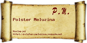 Polster Meluzina névjegykártya